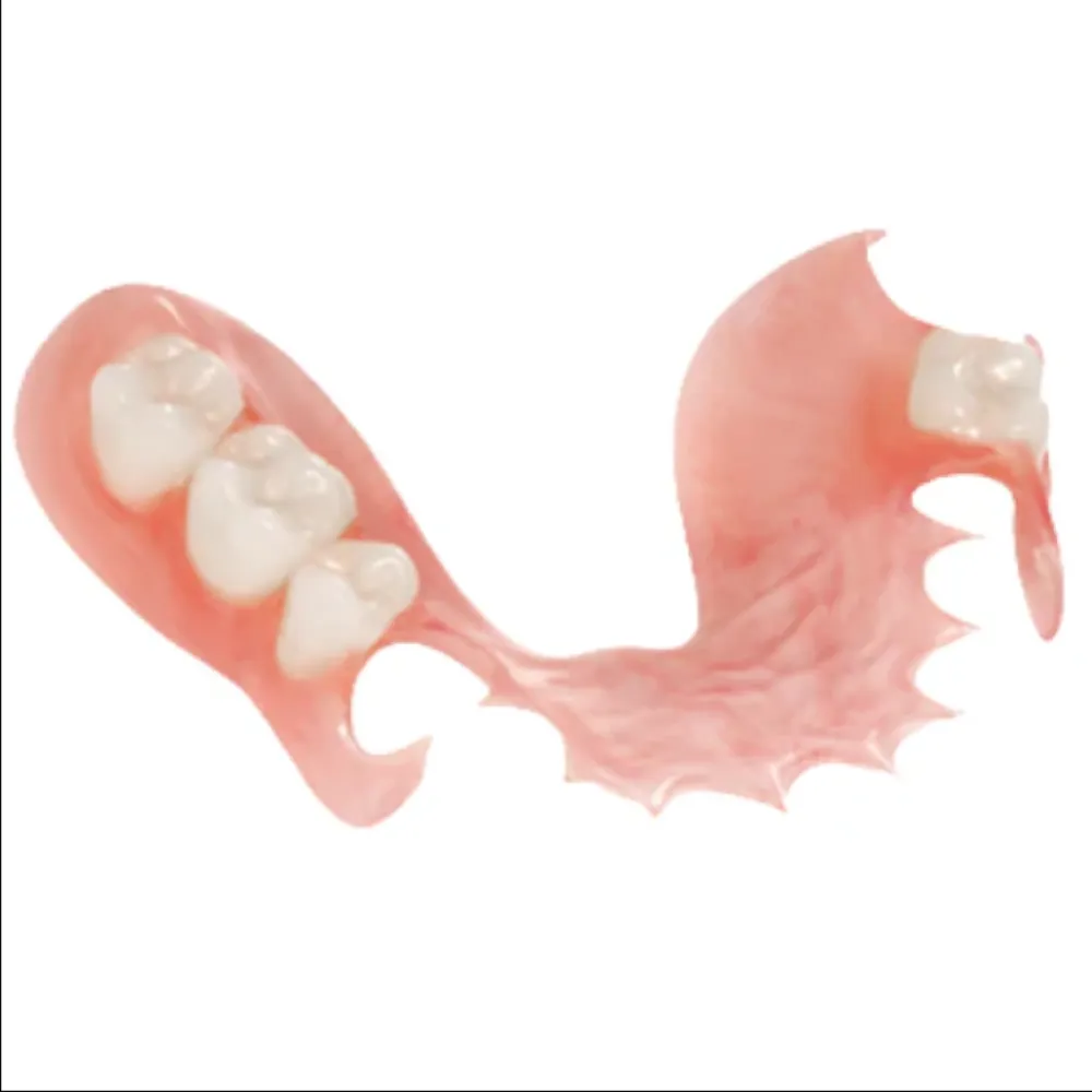Flexible Partial Denture Finished With Model