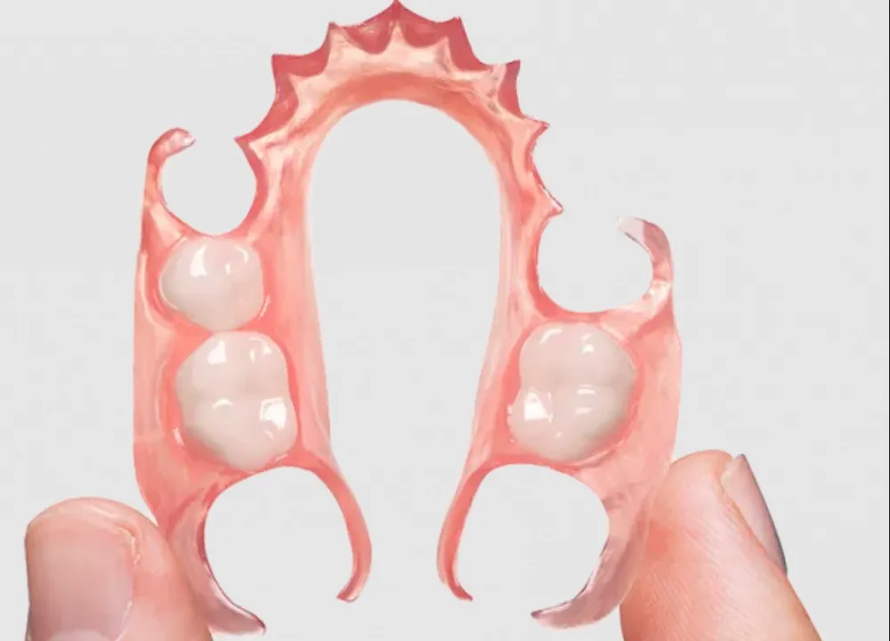 Flexible Partial Denture Finished With Model