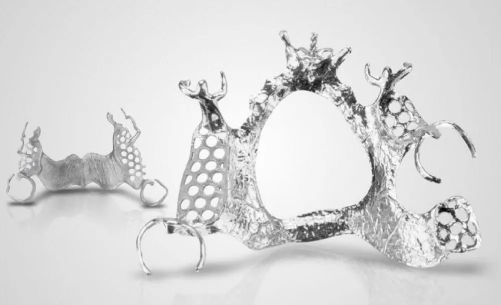 SLM RPD Frame - CoCr finished + Polished